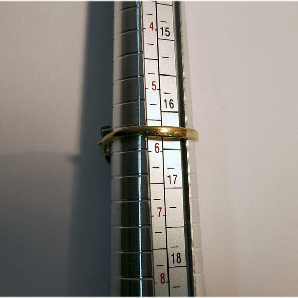 18K GE Gold Plated Ring with Opal & White Cubic Zirconia - Picture 8 of 8